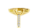 Yellow gold Marquise Cut Cut Channel Set Solitaire Engagement Ring with Four-Prong Setting_5