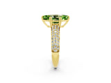 Yellow gold Marquise Cut Cut Diamond Milgrain Marquise Band with Prong Setting_2