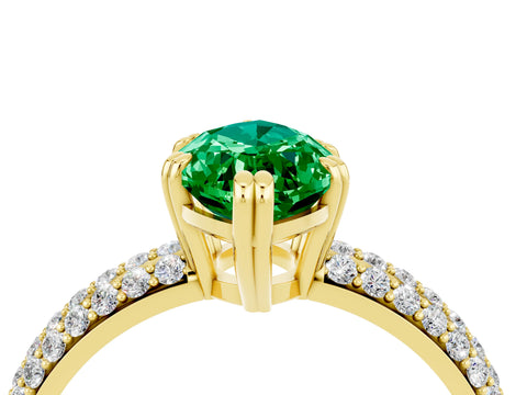 Yellow gold Marquise Cut Cut Diamond Milgrain Marquise Band with Prong Setting_4