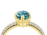 Yellow gold Marquise Cut Cut Diamond Milgrain Marquise Band with Prong Setting_4