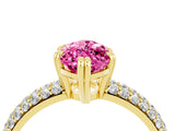 Yellow gold Marquise Cut Cut Diamond Milgrain Marquise Band with Prong Setting_4