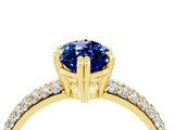 Yellow gold Marquise Cut Cut Diamond Milgrain Marquise Band with Prong Setting_4