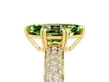 Yellow gold Marquise Cut Cut Diamond Milgrain Marquise Band with Prong Setting_5