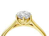 Yellow gold Marquise Cut Cut Diamond Solitaire Engagement Ring with Tapered Plain Band and Four-Prong Setting_19