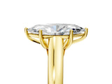 Yellow gold Marquise Cut Cut Diamond Solitaire Engagement Ring with Tapered Plain Band and Four-Prong Setting_20
