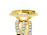 Yellow gold Marquise Cut Cut Halo Split Shank Prong Setting Ring_39