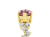Yellow gold Marquise Cut Diamond Cluster Pavé Band with Four-Prong Setting_5