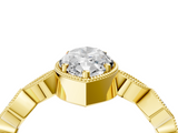 Yellow gold Marquise Cut Diamond Milgrain Marquise Band with Prong Setting_7