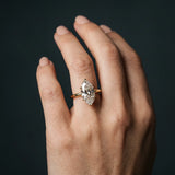 Yellow gold Marquise Cut Diamond Solitaire Engagement Ring with Classic Band and Four-Prong Setting_181