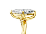 Yellow gold Marquise Cut Diamond Solitaire Engagement Ring with Four-Prong Setting and Classic Band_24