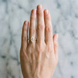 Yellow gold Marquise Cut Diamond Solitaire Engagement Ring with Twisted Pavé Band and Four-Prong Setting_63