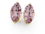 Yellow gold Marquise Cut Morganite Stud Earrings_19