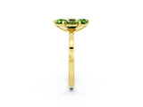 Yellow gold Marquise Cut Peridot Solitaire Engagement Ring with Classic Band and Four-Prong Setting_26