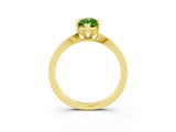 Yellow gold Marquise Cut Peridot Solitaire Engagement Ring with Classic Band and Four-Prong Setting_27