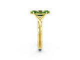 Yellow gold Marquise Cut Peridot Solitaire Twist Band Prong Setting Ring_38