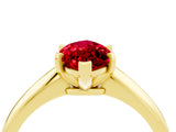 Yellow gold Marquise Cut Ruby Solitaire Engagement Ring with Classic Band and Four-Prong Setting_28
