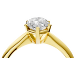 Yellow gold Marquise Cut Solitaire Ring with Four-Prong Setting on a Classic Band_74
