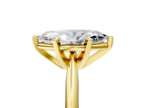 Yellow gold Marquise Cut Solitaire Ring with Four-Prong Setting on a Classic Band_75