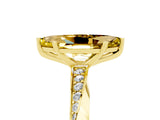Yellow gold Marquise Cut Yellow Sapphire Engagement Ring with Side Stone Accents and Four-Prong Setting_65