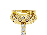 Yellow gold Marquise Cut Yellow Sapphire Scalloped Halo Engagement Ring with Round Shared Prong Band_17