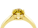Yellow gold Marquise Cut Yellow Sapphire Solitaire Engagement Ring with Classic Band and Four-Prong Setting_28
