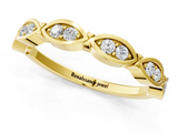 Yellow gold Marquise Diamond Bezel Set Eternity Band_42