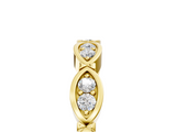 Yellow gold Marquise Diamond Bezel Set Eternity Band_46