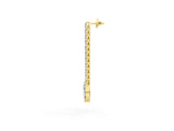 Yellow gold Marquise Diamond Double Row Dangle Earrings_13