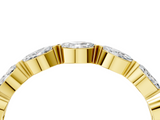 Yellow gold Marquise Diamond Eternity Band with Bezel Setting_29