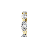 Yellow gold Marquise Diamond Eternity Band with Bezel Setting_30