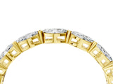 Yellow gold Marquise Diamond Eternity Band with U-Prong Setting_81