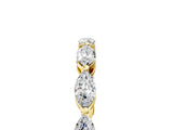 Yellow gold Marquise Diamond Eternity Band with U-Prong Setting_82