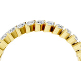 Yellow gold Marquise Diamond Half-Eternity Band with Shared Prong Setting_16