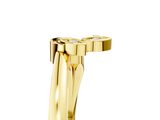 Yellow gold Marquise Diamond Leaf Bypass Ring with Bezel Setting_43