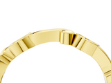 Yellow gold Marquise Diamond Leaf Twist Eternity Band with Bezel Setting_25