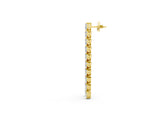 Yellow gold Marquise Diamond Linear Dangle Earrings_5