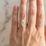 Yellow gold Marquise Diamond Pavé Band with Six-Prong Setting_79