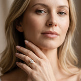 Yellow gold Marquise Diamond Pavé Band with Six-Prong Setting_80