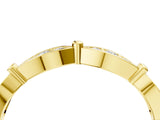 Yellow gold Marquise Diamond Pavé Eternity Band with Bezel Setting_8