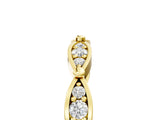 Yellow gold Marquise Diamond Pavé Eternity Band with Bezel Setting_9