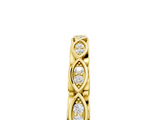 Yellow gold Marquise Diamond Pave Eternity Band with Bezel Setting_28
