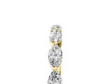 Yellow gold Marquise Diamond Prong Set Half-Eternity Band_150