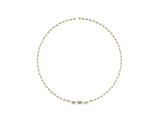 Yellow gold Marquise Diamond Riviera Necklace_9