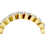 Yellow gold Marquise Diamond Shared Prong Full Eternity Band_4