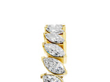 Yellow gold Marquise Diamond Shared Prong Full Eternity Band_5
