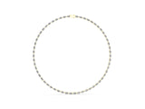 Yellow gold Marquise Diamond Tennis Necklace_5