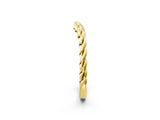 Yellow gold Marquise Diamond Twist Eternity Band with Bezel Setting_4
