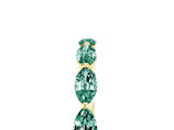 Yellow gold Marquise Green Sapphire Prong Set Half-Eternity Band_11