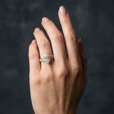 Yellow gold Marquise Halo Split-Shank Diamond Ring with Prong Setting_6