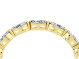 Yellow gold Marquise Moissanite Eternity Band with U-Prong Setting_16